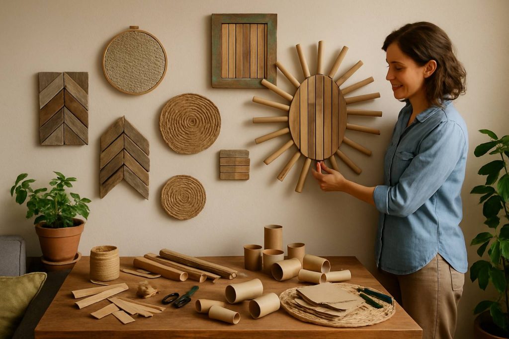 Créer une déco murale unique avec des matériaux recyclés : astuces et inspirations