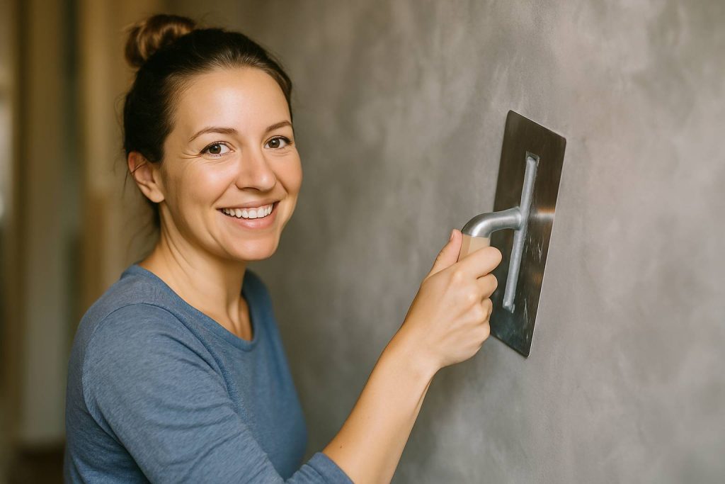 Les secrets pour réussir une peinture effet béton ciré maison facilement